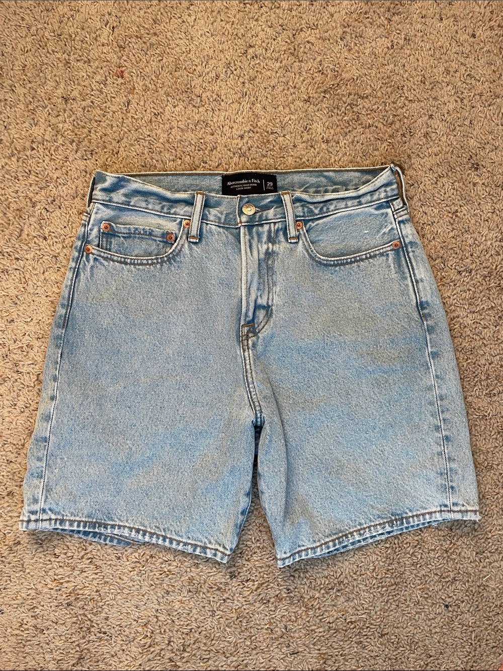 Abercrombie High Waisted Light Blue Denim Jean Shorts!